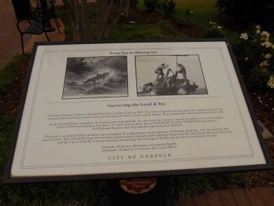 Surveying the Land and Sea Marker image. Click for full size.