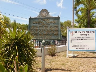 St. Paul's Episcopal Church Marker. Click for full size. St. Paul's Episcopal Church Marker image. Click for full size.