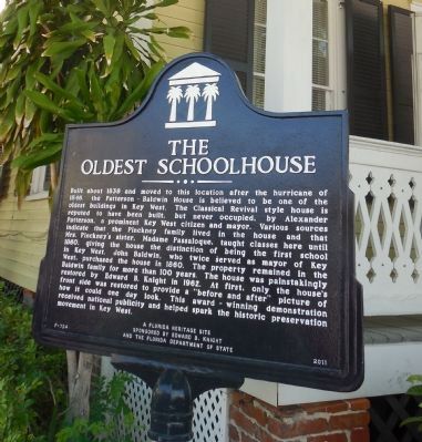 The Oldest Schoolhouse Marker image. Click for full size.