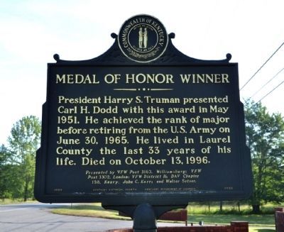 Medal of Honor Winner Marker image. Click for full size.