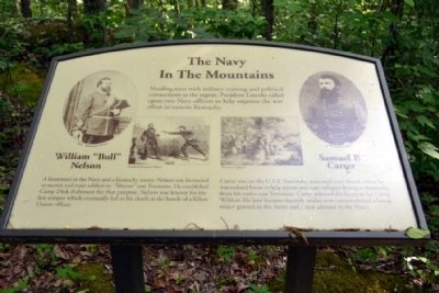 Marker #1 - The Navy In The Mountains image. Click for full size.