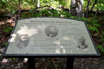 Marker #6 - Worries About The Home Front. Click for full size. Marker #6 - Worries About The Home Front image. Click for full size.