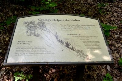 Marker #7 - Geology Helped the Union image. Click for full size.