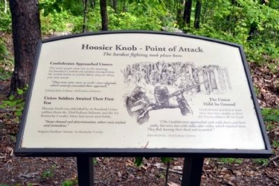 Marker #9 - Hoosier Knob - Point of Attack image. Click for full size.
