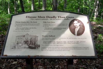 Marker #13 - Disease More Deadly Than Guns. Click for full size. Marker #13 - Disease More Deadly Than Guns image. Click for full size.