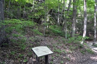 The Geology of Hoosier Knob at Marker #7. Click for full size. The Geology of Hoosier Knob at Marker #7 image. Click for full size.