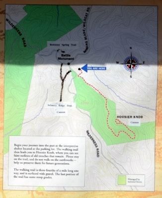 Trail Map to Summit of Hoosier Knob image. Click for full size.