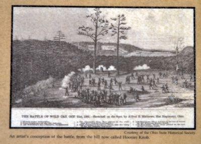 Sketch of Battle from Hoosier Knob image. Click for full size.