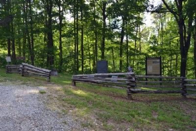 Marker Near Camp Wildcat Battle Monument image. Click for full size.
