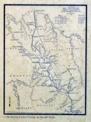 Early Trails and Roads Through the Wilderness of Southeastern Kentucky image. Click for full size.