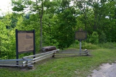 Camp Wildcat and the Wilderness Road and<br>Camp Wildcat / Union Civil War Camp Markers. Click for full size. Camp Wildcat and the Wilderness Road and<br>Camp Wildcat / Union Civil War Camp Markers image. Click for full size.