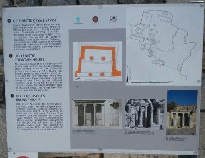 Hellenistic Fountain House Marker image. Click for full size.