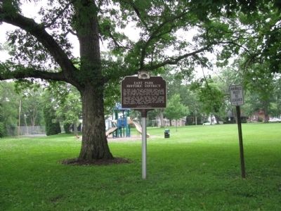 East Park Historic District Marker image. Click for full size.