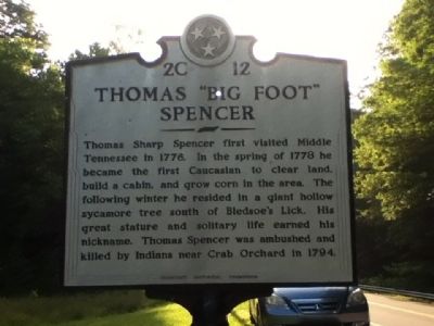 Thomas "Big Foot" Spencer Marker image. Click for full size.