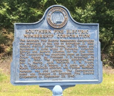 Southern Pine Electric Membership Corporation Marker image. Click for full size.