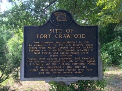 Site of Fort Crawford Marker. Click for full size. Site of Fort Crawford Marker image. Click for full size.