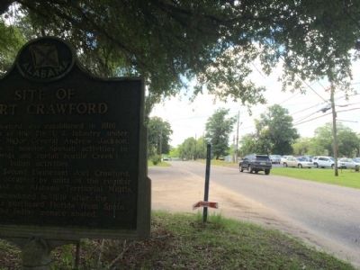 Area view of marker looking west.. Click for full size. Area view of marker looking west. image. Click for full size.
