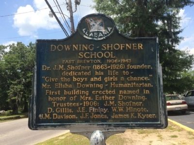 Downing-Shofner School Marker image. Click for full size.