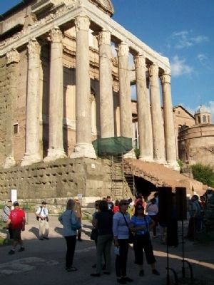 Roman Forum and Marker. Click for full size. Roman Forum and Marker image. Click for full size.