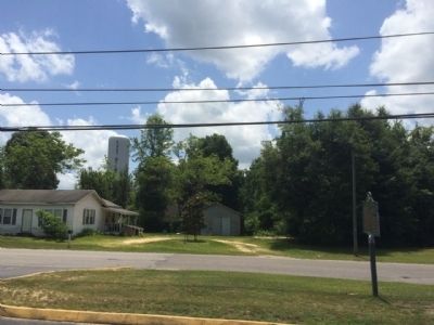 View towards East Brewton water tower. image. Click for full size.