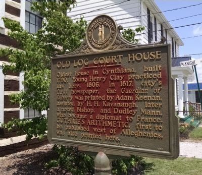 Old Log Court House Marker. Click for full size. Old Log Court House Marker image. Click for full size.