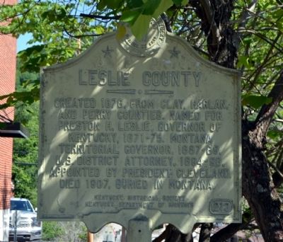 Leslie County Marker image. Click for full size.