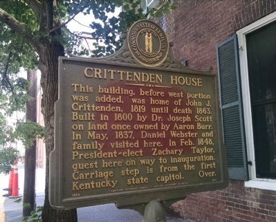 Crittenden House Marker image. Click for full size.