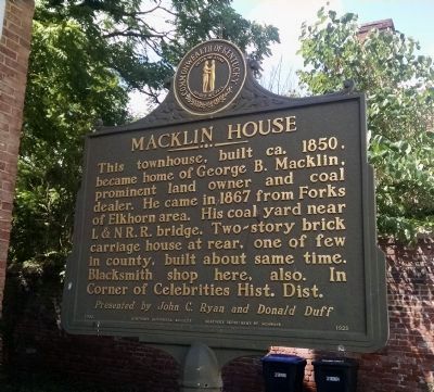 Macklin House Marker image. Click for full size.