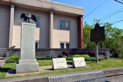 Markers and Memorials<br>Near Entrance of Leslie County Courthouse image. Click for full size.