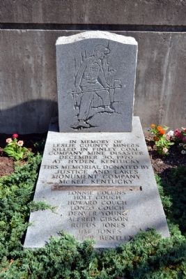 Finley Mine Disaster Memorial image. Click for full size.