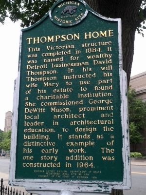 Thompson Home marker. Click for full size. Thompson Home marker image. Click for full size.