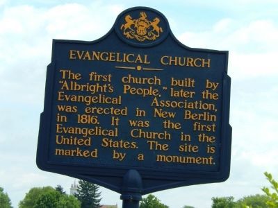 Evangelical Church Marker. Click for full size. Evangelical Church Marker image. Click for full size.