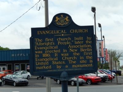 Evangelical Church Marker. Click for full size. Evangelical Church Marker image. Click for full size.