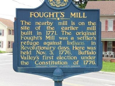 Fought's Mill Marker image. Click for full size.