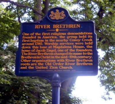 River Brethren Marker image. Click for full size.