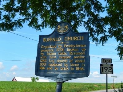 Buffalo Church Marker image. Click for full size.