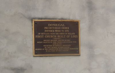 Donegal Presbyteriam Church Marker image. Click for full size.