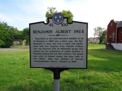 Benjamin Albert Imes Marker image. Click for full size.