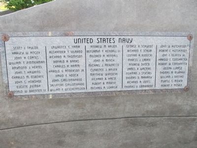 First Inscription of Names, Front, Farthest Left image. Click for full size.