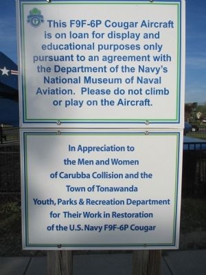 Cougar Aircraft Sign image. Click for full size.