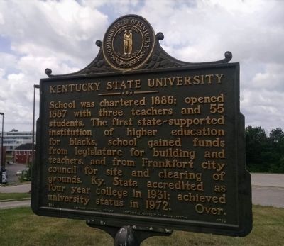 Kentucky State University Marker [front] image. Click for full size.