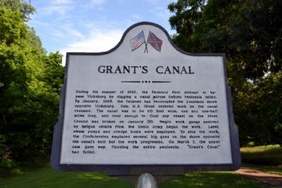 Grant's Canal Marker. Click for full size. Grant's Canal Marker image. Click for full size.