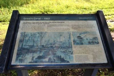 Grant's Canal – 1863 Marker. Click for full size. Grant's Canal – 1863 Marker image. Click for full size.