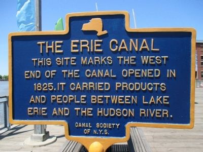 The Erie Canal Marker Side image. Click for full size.