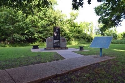 Ninth Regiment Connecticut Volunteers Memorial and US African Brigade Marker image. Click for full size.