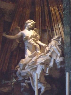Bernini's <i>Ecstasy of Saint Theresa</i> in Church of Our Lady of Victory image. Click for full size.