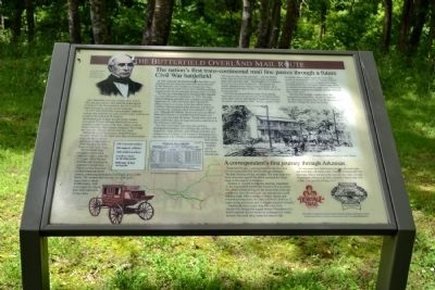 The Butterfield Overland Mail Route Marker image. Click for full size.