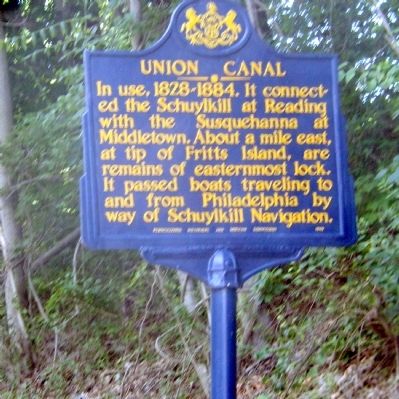 Union Canal Marker. Click for full size. Union Canal Marker image. Click for full size.