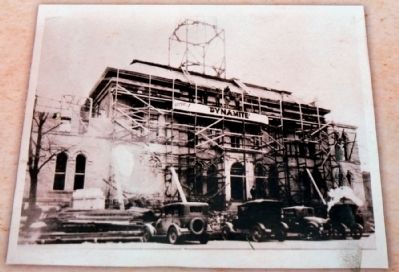 1929 Construction on Wings and Clock Tower image. Click for full size.