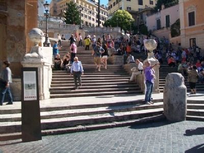 The Spanish Steps / La Scalinata di Trinit dei Monti and Marker image. Click for full size.